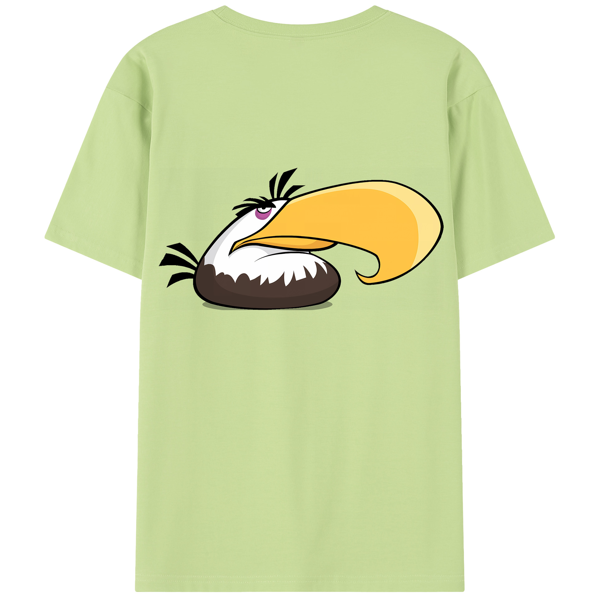 （画像用） Angry Birds アングリーバード 綿100％半袖Tシャツ（背面プリント）